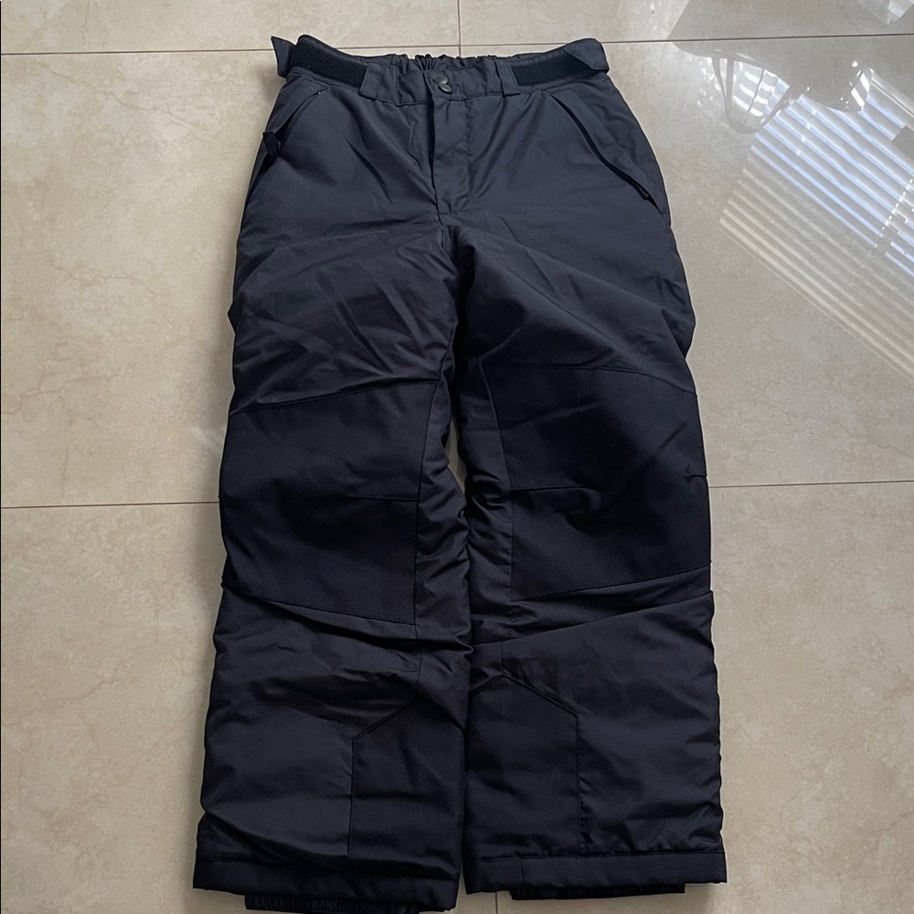 Kids Black Snow Pants